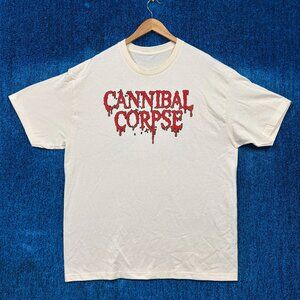 Cannibal Corpse Beige Rock T-Shirt Size Extra Large